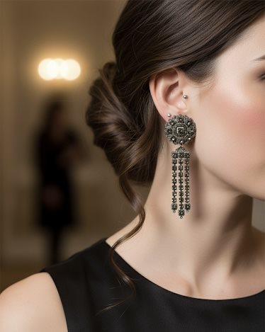 Ohrringe Lagriffe Bijoux  Dame in  Metall-Legierung 214/19.GRIGIO - 214/19.GRIGIO